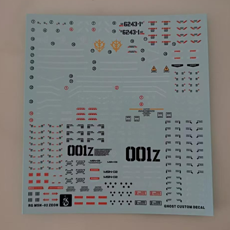 Model Decals for RG 1/144 MSN- - Model Kit Hobby 评论和价格