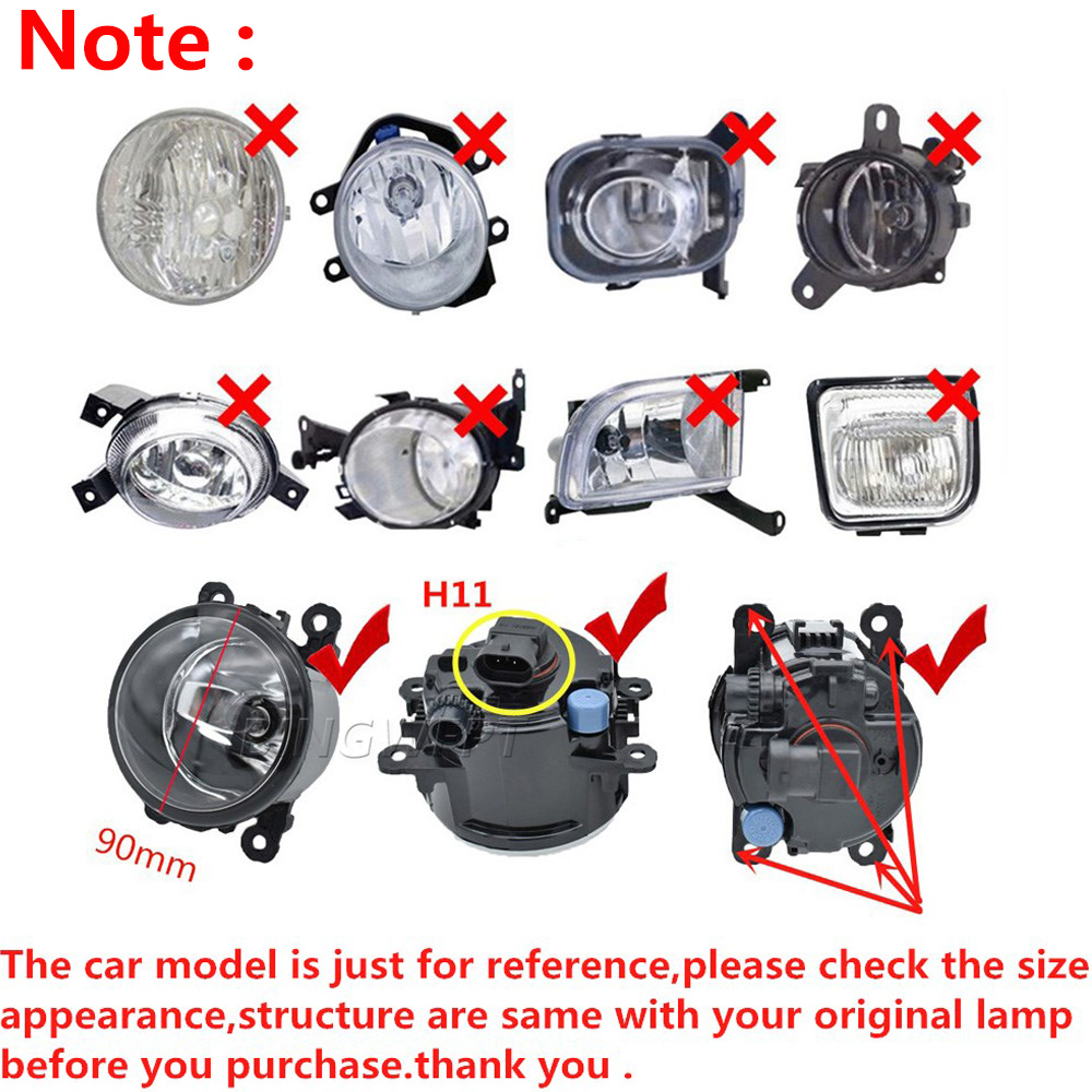 2PCS Car LED Fog Light Assembl - Model Kit Titanic 评论和价格