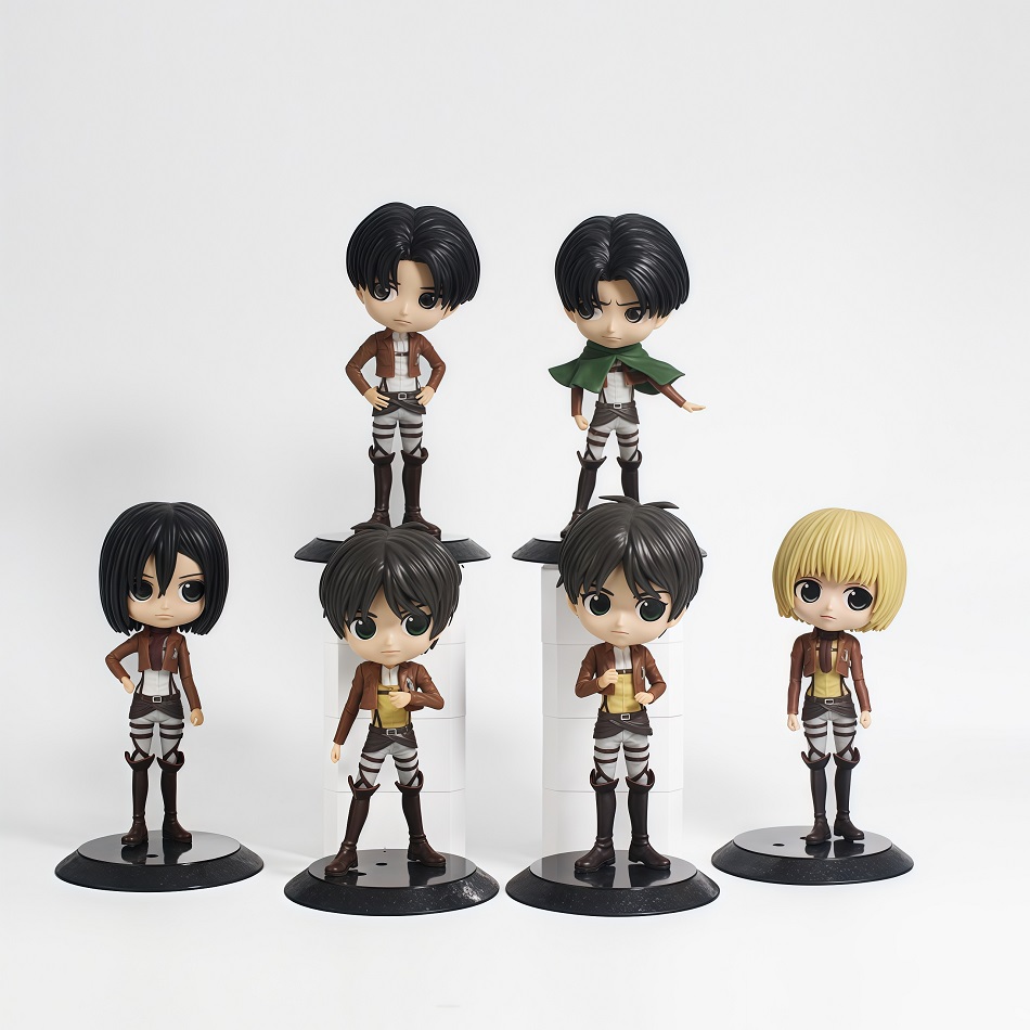 6pcs/set Anime Attack on Titan - Model Kit Titanic 评论和价格
