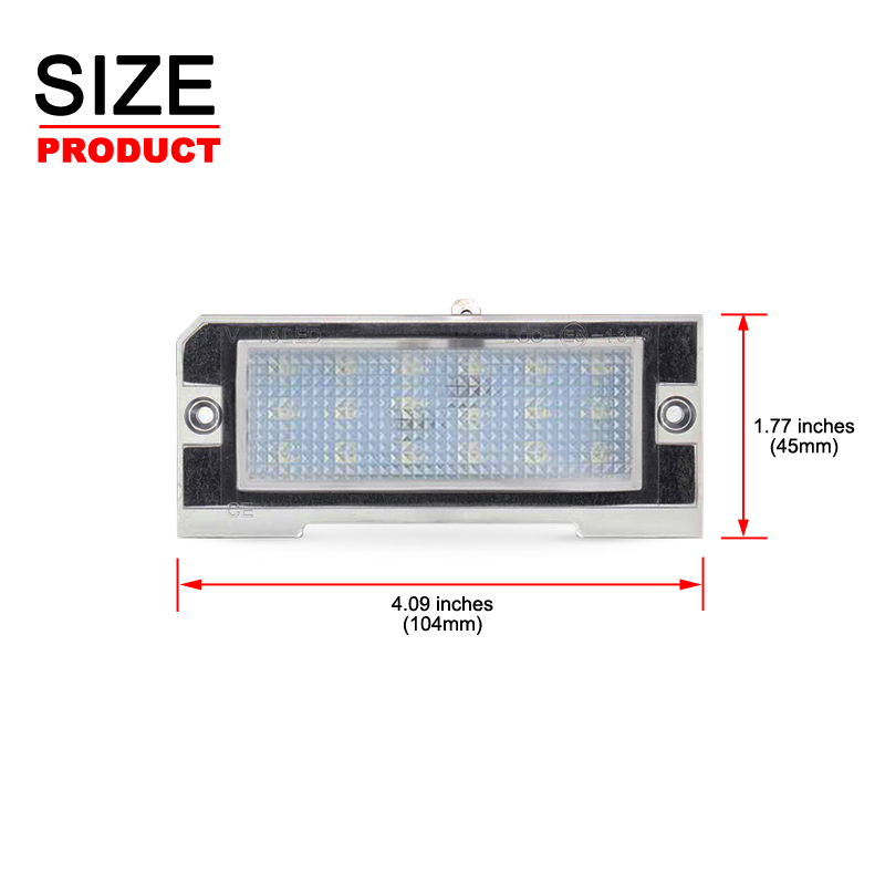1Pcs LED License Plate Light F - Model Kit Land Rover 评论和价格