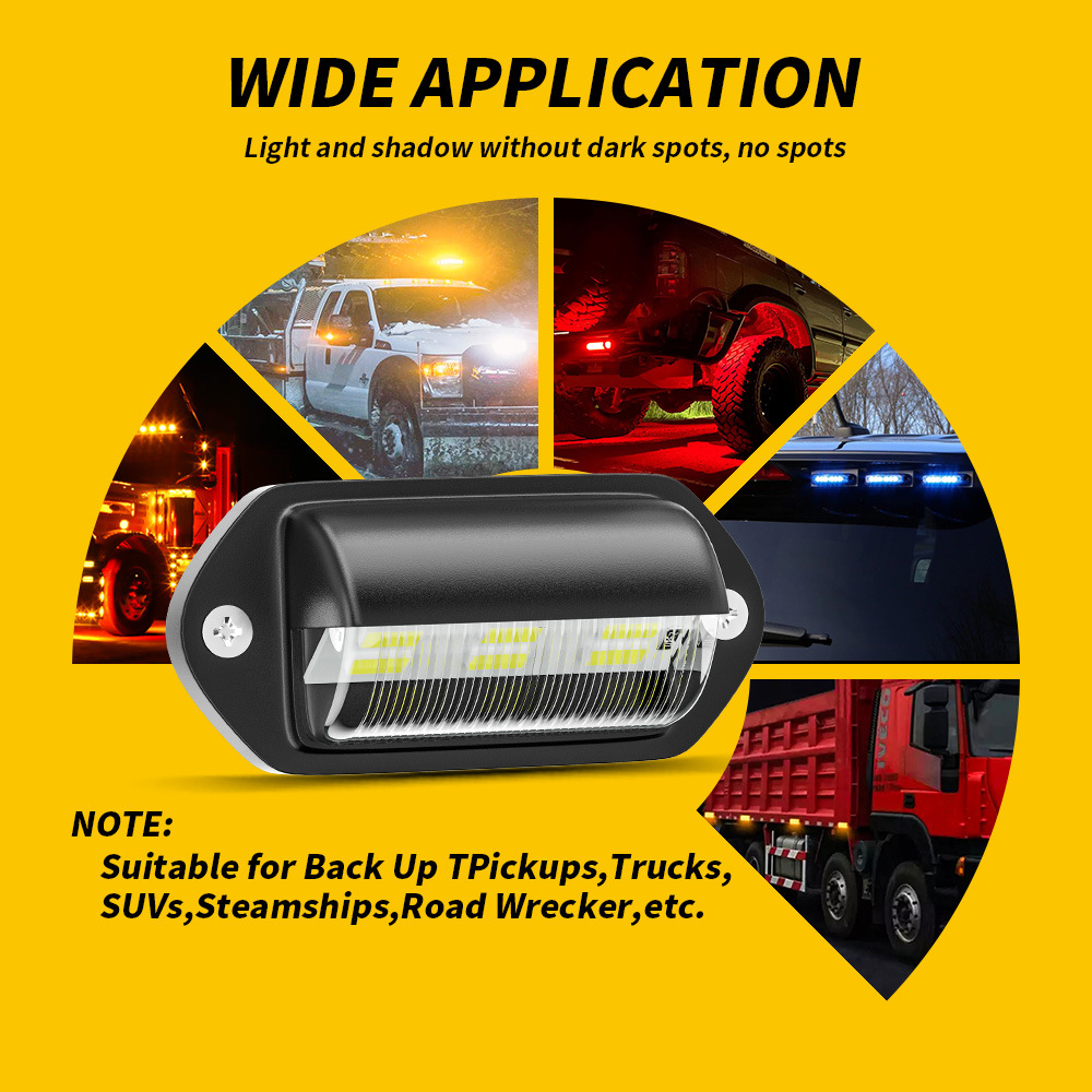 2 Pieces 6LED Car License Plat - Model Kit Land Rover 评论和价格