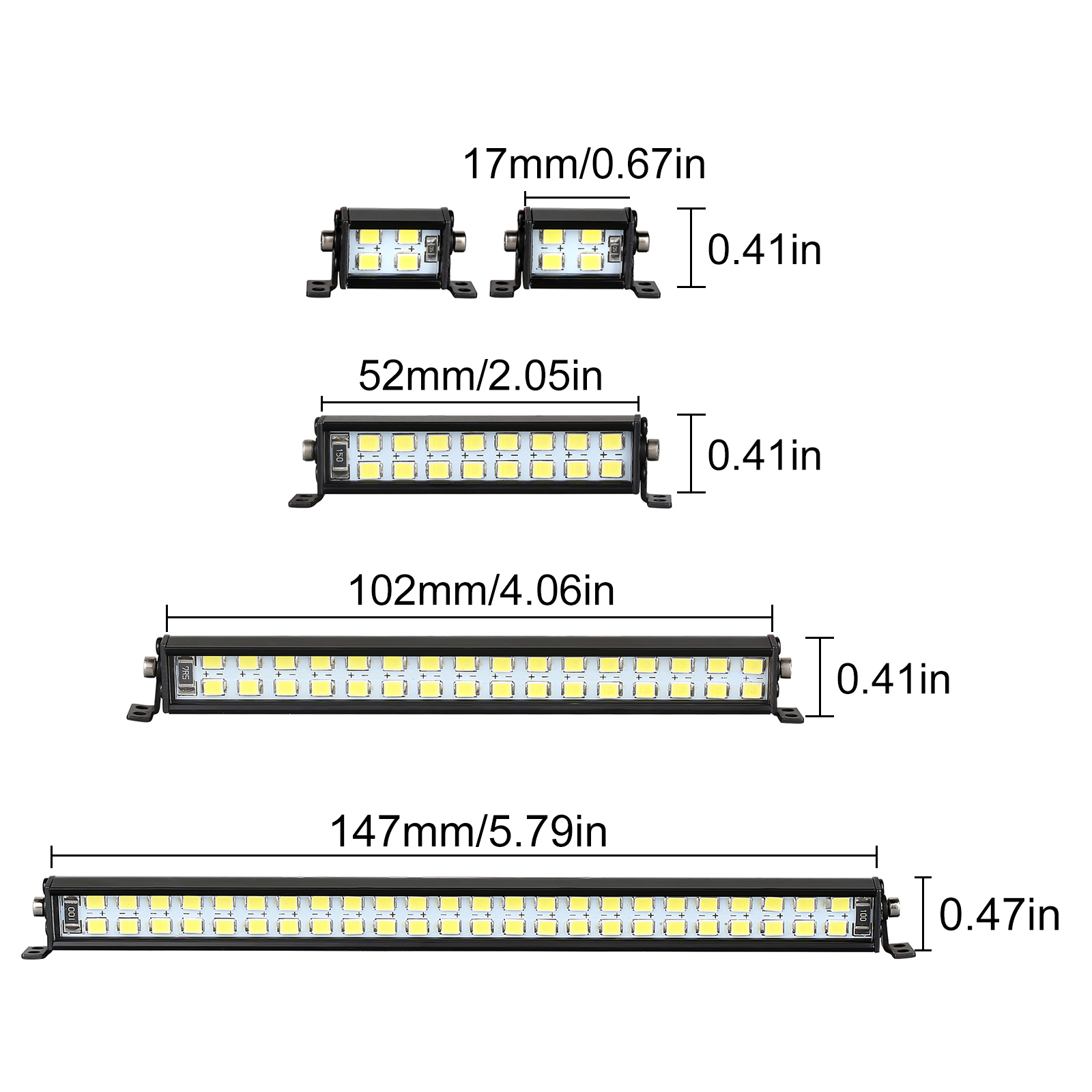 INJORA Bright Light Bar 17/52/ - Model Kit Tamiya 评论和价格