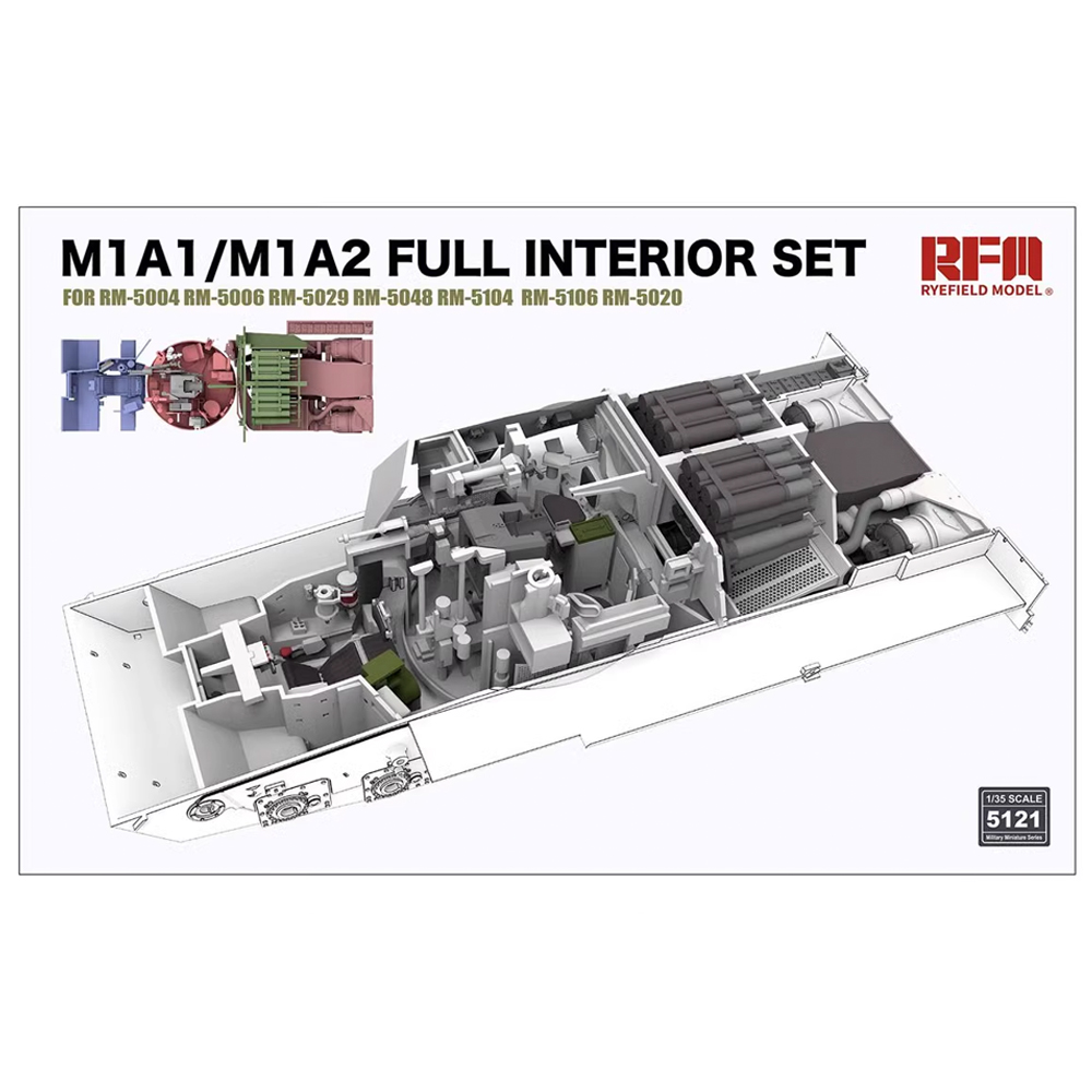 Rye Field 5121 1/35 Scale M1A1 - Model Kit Hobby 评论和价格